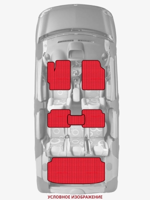 ЭВА коврики «Queen Lux» комплект для Honda Civic Type R (2G)